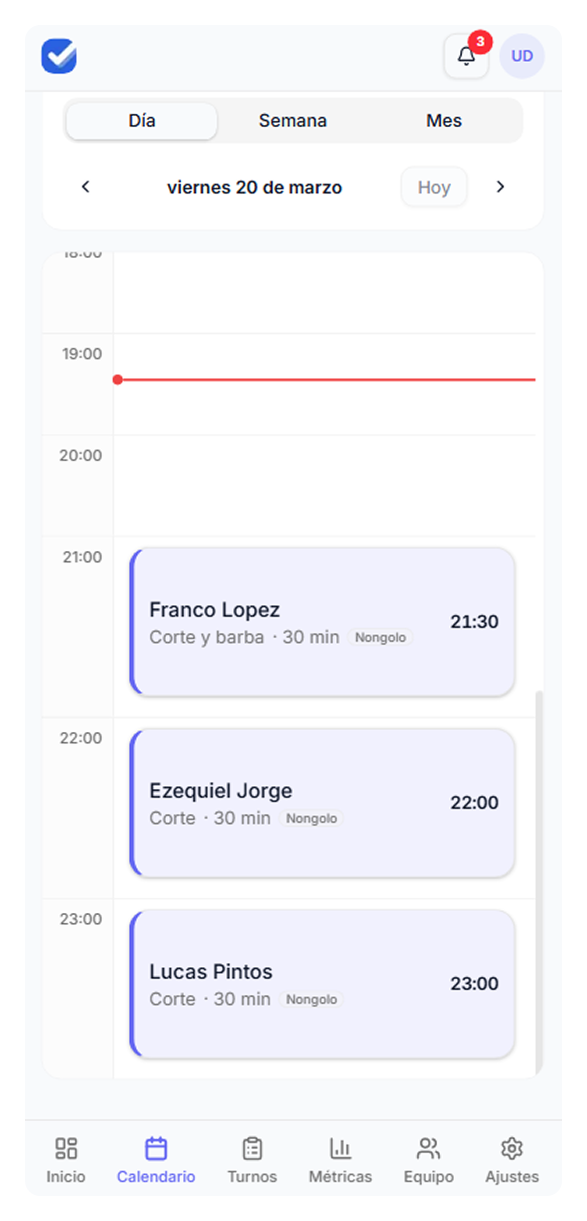 Recordatorios para evitar ausencias