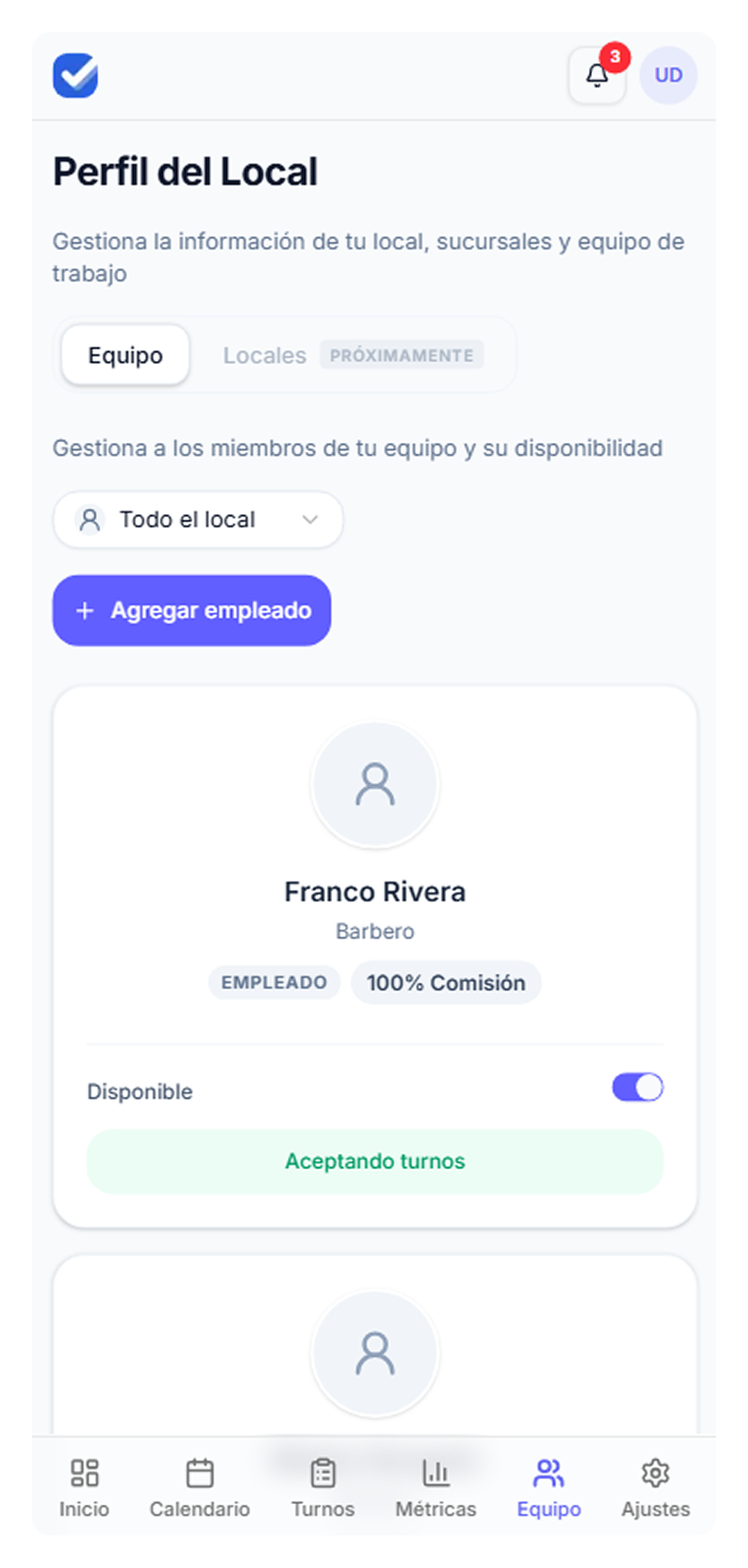 Gestioná tu equipo